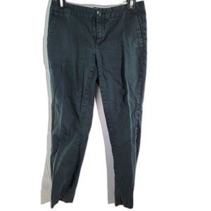 Banana Republic Hampton Fit Black Cotton Soft Pants Ankle Length Women 0